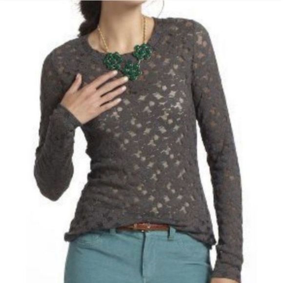 Anthropologie Tops - Eloise Moss Green Long Sleeve Top M